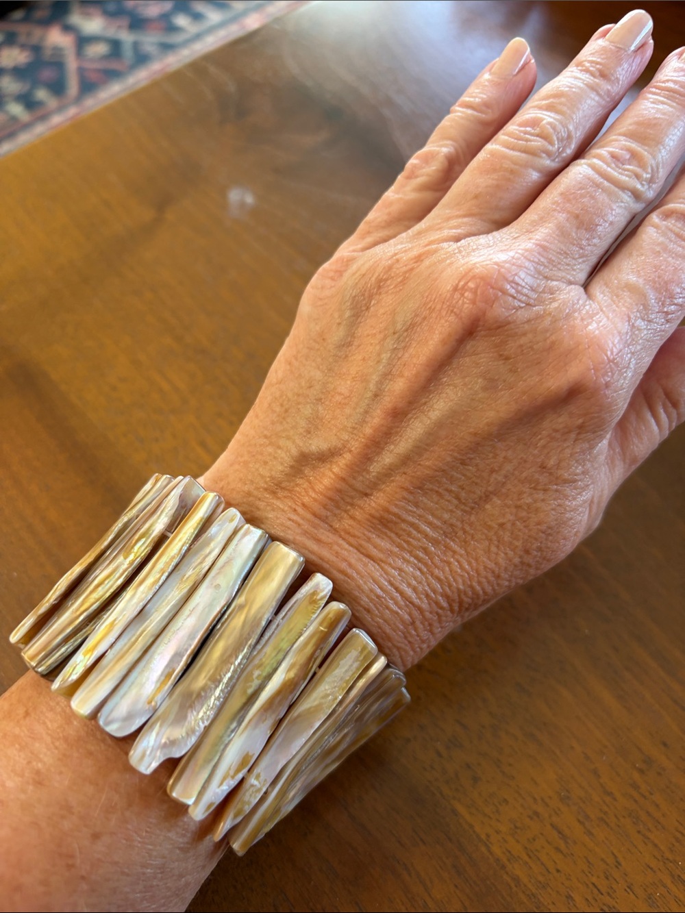 Beautiful mother of pearl bracelet!